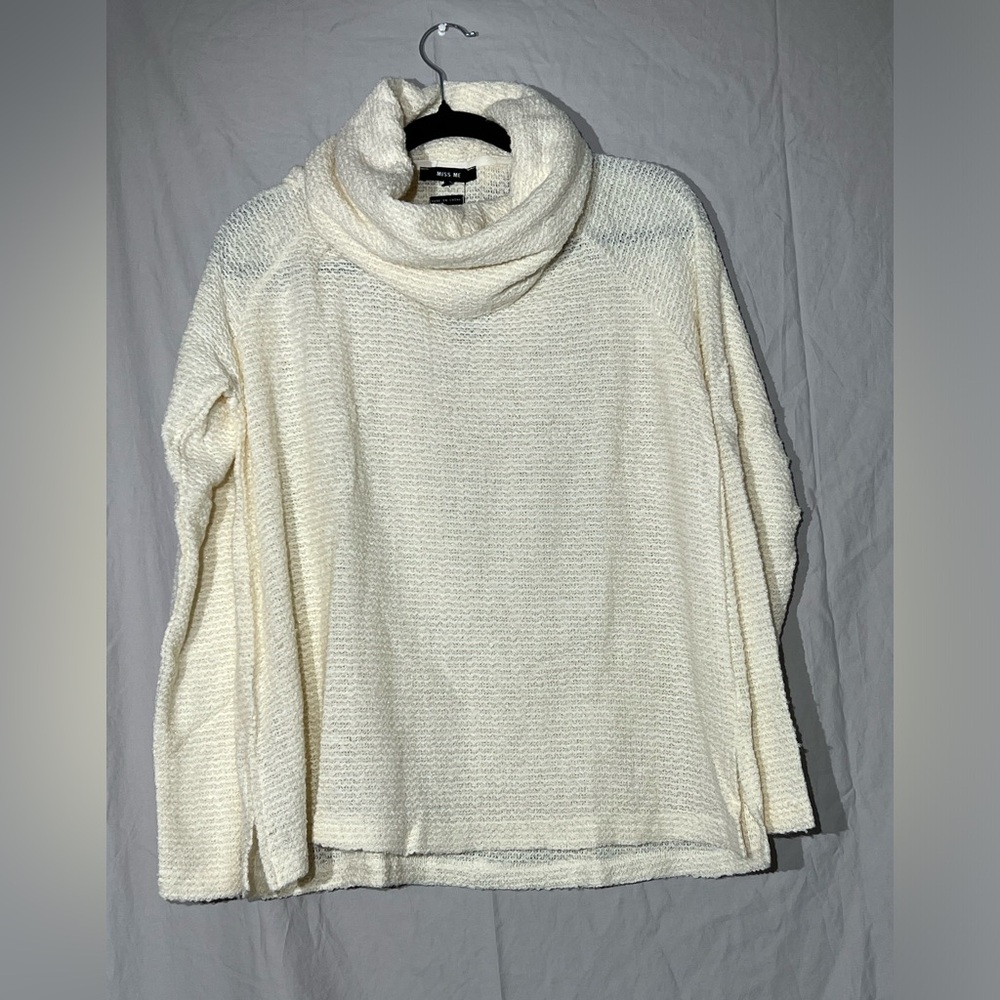 Miss Me cowl neck sweater
